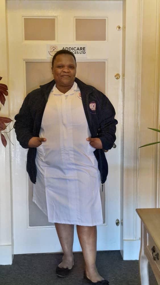 AddiCare care worker in uniform at the office